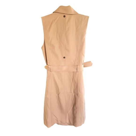 Stacy London Petite Sleeveless Trench Khaki Tan Size Small‎ - Picture 4 of 12